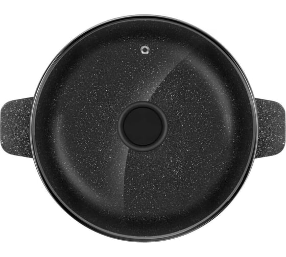 Кастрюля MAUNFELD GALAXITE из литого алюминия со стеклянной крышкой, 24 см, 4 л MF24GLX01CR