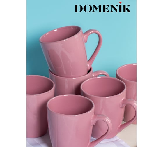 Кружка DOMENIK BLOOMING розовая 350 мл DMD249