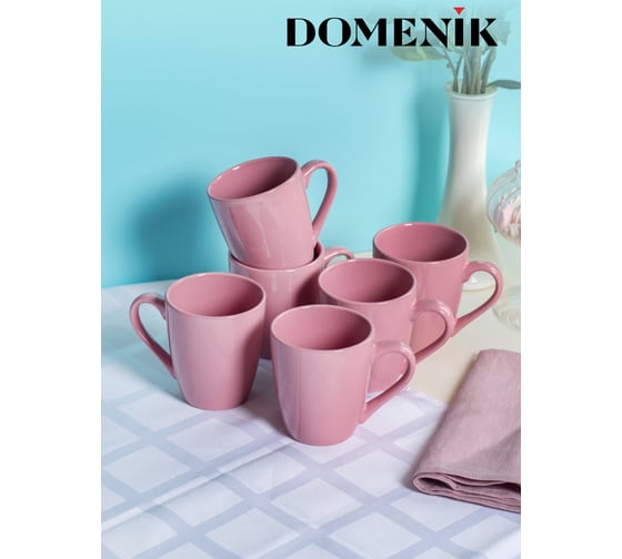 Кружка DOMENIK BLOOMING розовая 350 мл DMD249