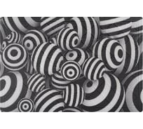 Придверный коврик МУЛЬТИДОМ Черно-белый 60х40 см NEW МТ72-30