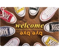 Придверный коврик МУЛЬТИДОМ Welcome-bye bye 60х40 см NEW МТ72-27