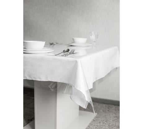 Силиконовая прозрачная скатерть Protect гибкое мягкое стекло, клеенка/пленка ПВХ на стол 120х200x0.03 см 10164