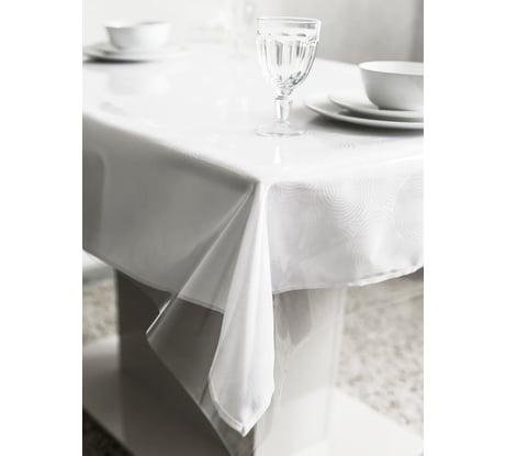 Силиконовая прозрачная скатерть Protect гибкое мягкое стекло, клеенка/пленка ПВХ на стол 120х180x0.03 см 10163