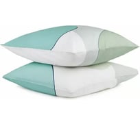 Набор из двух наволочек Tkano из сатина, мятного цвета, с авторским принтом, из коллекции Freak Fruit, 70x70 см TK20-PC0035