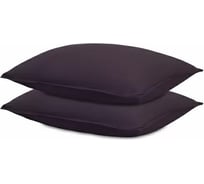 Набор наволочек Tkano из стираного перкаля, сливового цвета, из коллекции Essential, 50x70 см TK24-PC0019