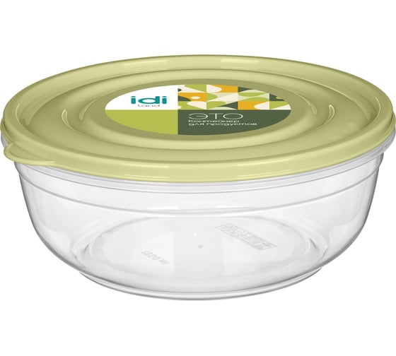 Контейнер для продуктов Idiland Flexy круглый 1,35 л (зеленый) 231111118/09 1