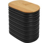 Пластиковый контейнер VIDAGE с бамбуковой крышкой Simba 1 л, цвет черный 2901031 2901031