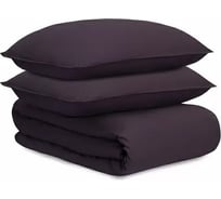 Комплект постельного белья Tkano из стираного перкаля, сливового цвета, из коллекции Essential, 150x200 см TK24-DC0019