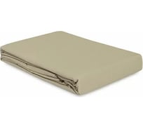Простыня Tkano из стираного перкаля, бежево-серого цвета, из коллекции Essential, 240x270 см TK24-SH0016