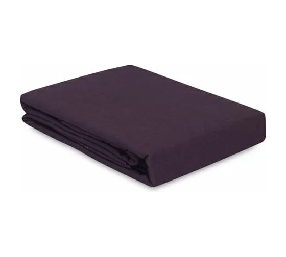 Простыня Tkano из стираного перкаля, сливового цвета, из коллекции Essential, 240x270 см TK24-SH0014