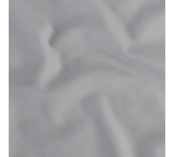 Простыня на резинке Tkano из сатина, серого цвета, из коллекции Russian North, 160x200x30 см TK21-FS0013