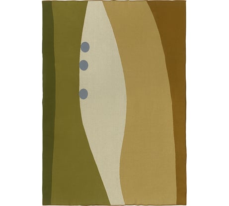 Плед Tkano из хлопка, с рисунком Rice plantation, из коллекции Terra, 130x180 см TK22-TH0003