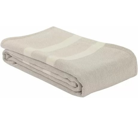 Покрывало базовое Tkano бежевого цвета, из коллекции Ethnic, 230x250 см TK21-BS0004