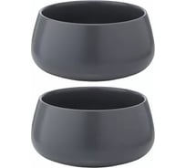 Набор из двух салатников Tkano темно-серого цвета, из коллекции Essential, 800 мл TK22-TW_BW0021