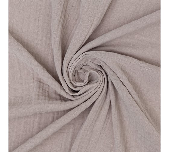 Штора Tkano из муслина, бежево-серого цвета, из коллекции Essential, 150x290 см TK24-CUR0003