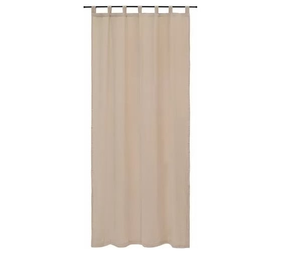 Штора Tkano из муслина, бежевого цвета, из коллекции Essential, 150x290 см TK24-CUR0004