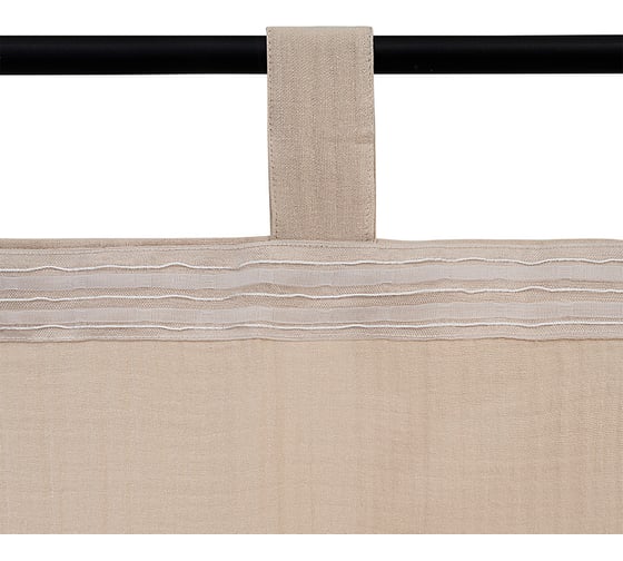 Штора Tkano из муслина, бежевого цвета, из коллекции Essential, 150x290 см TK24-CUR0004
