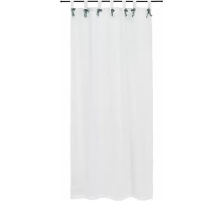 Штора Tkano из муслина, с декором синего цвета, из коллекции Essential, 150x290 см TK24-CUR0002