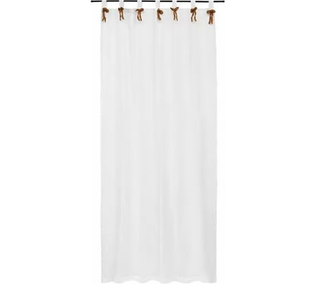 Штора Tkano из муслина, с декором цвета карри, из коллекции Essential, 150x290 см TK24-CUR0001