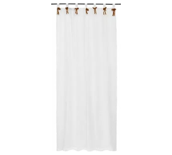 Штора Tkano из муслина, с декором цвета карри, из коллекции Essential, 150x290 см TK24-CUR0001