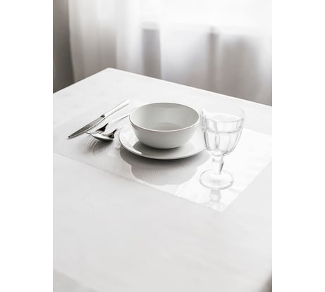 Сервировочные прозрачные салфетки Protect на стол, плейсматы, защитная салфетка 60x30x0,08 см 2 шт 10184