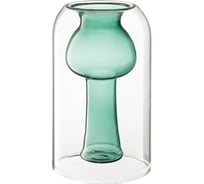 Ваза Bergenson Bjorn Muse, 20 см, бирюзовая BB0000858