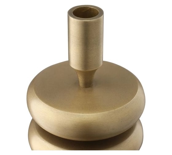 Подсвечник Bergenson Bjorn Stone, 20 см, античная латунь BB0000867
