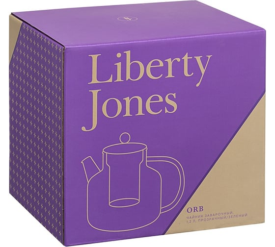 Заварочный чайник Liberty Jones Orb, 1,2 л, желтый/зеленый LJ0000369