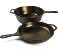 Набор чугунных сковород Liberty Jones Brasen с масляной полировкой, Ø25 см, 2 шт LJ0000379