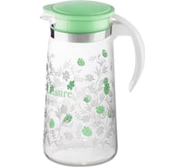 Кувшин Mallony La Caffetteria, объём: 1,4 л, из термостойкого стекла с крышкой/ручкой из цветного РР 910142