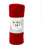 Плед флисовый ND Home Солид, скарлет, полиэстер, 130x150 см 313842