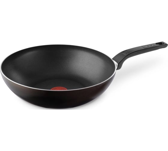 Сковорода ВОК (WOK) TEFAL Easy Plus 4237628 круглая, 28 см, ручка несъемная, без крышки, черный, 910005409 2030097 1