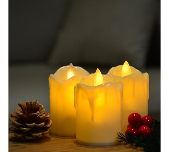 Декоративные свечи Uniel ULD-F062 WW CANDLE SET3 UL-00012457