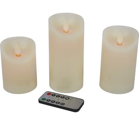 Декоративные свечи Uniel ULD-F065 WW RC CANDLE SET3 UL-00012459