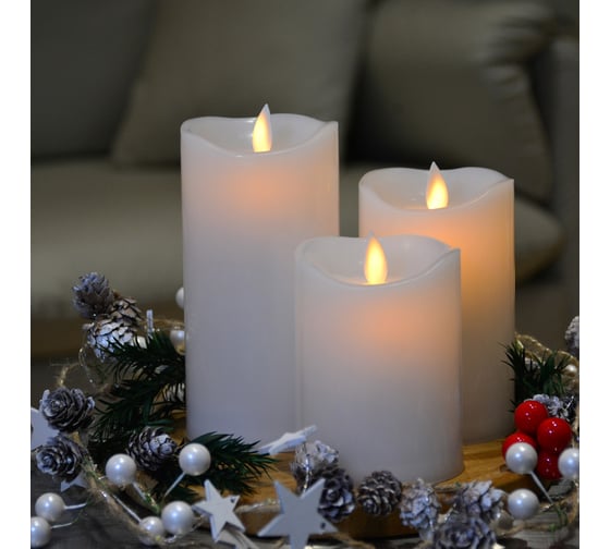 Декоративные свечи Uniel ULD-F065 WW RC CANDLE SET3 UL-00012459
