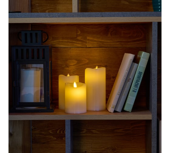 Декоративные свечи Uniel ULD-F065 WW RC CANDLE SET3 UL-00012459