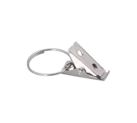 Зажим с кольцом для полотенец и штор МУЛЬТИДОМ набор 10 шт NEW VL75-15