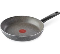 Сковорода TEFAL Natural Cook 04213128 круглая 28 см, покрытие Mineralia, ручка несъемная, (без крышки) серый 2023774