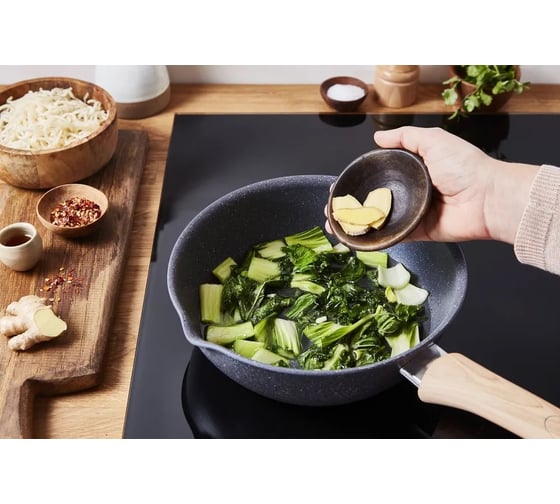 Сковорода ВОК TEFAL Natural Force (WOK) G2661972 круглая 28 см, покрытие Mineralia + non-stick ручка несъемная 1933745