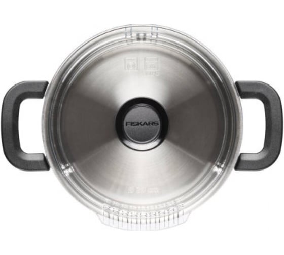 Кастрюля FISKARS с керамическим покрытием 7 л с крышкой Functional Form 1072318