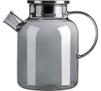 Заварочный стеклянный чайник appetite Crystall Grey Studio 1500 мл, с фильтром BMT1500-GR