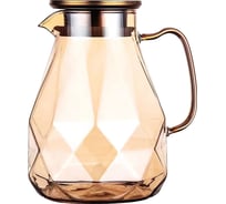 Кувшин appetite Crystall Amber Studio стекло, 1,8 л металлическая крышка с гранями BHG1800-AM
