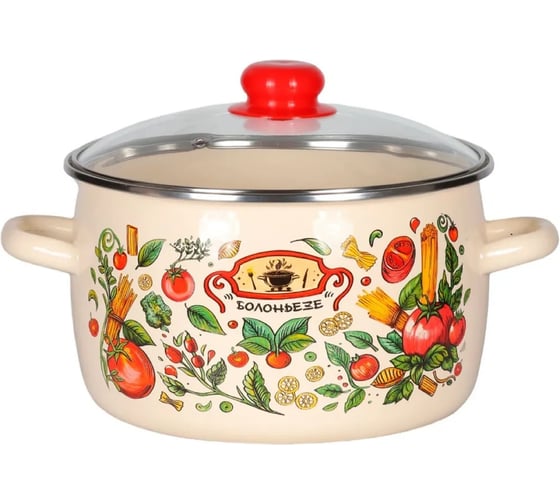 Кастрюля appetite Болоньезе эмаль, сфер 5,5 л 1RC221S