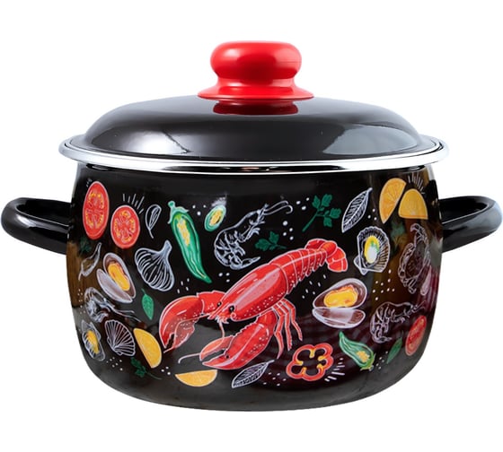 Кастрюля appetite Лобстер эмаль, сфер 3,0 л 1RC181M 1