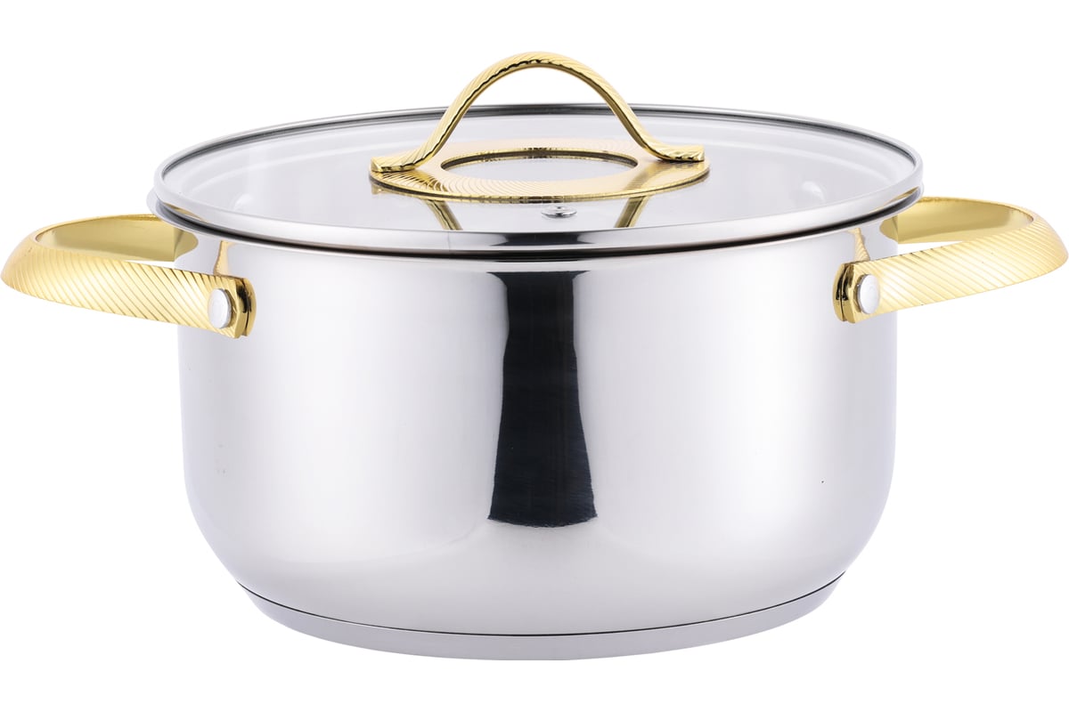 Кастрюля appetite нержавеющая сталь Олимпия 4.5 л PH18453 - выгодная ...