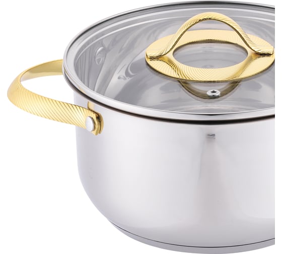 Кастрюля appetite нержавеющая сталь Олимпия 4.5 л PH18453