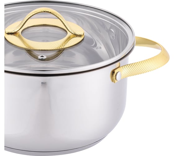 Кастрюля appetite нержавеющая сталь Олимпия 4.5 л PH18453