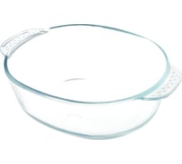 Форма appetite стеклянная овальная 31x22x8.5 см, 2.8 л глубокая с ручками PLH18