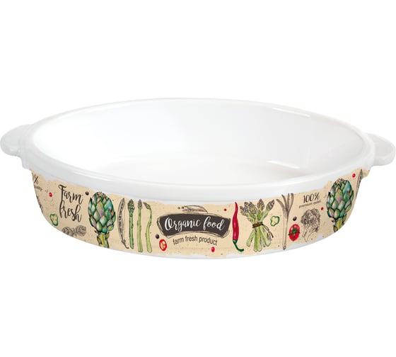 Форма appetite керамика овальная 31x25x6 см Бергамо BER075