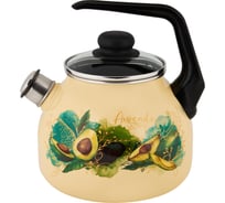 Чайник appetite эмалированная сталь 3 л со свистком Avocado С2717.3П*123